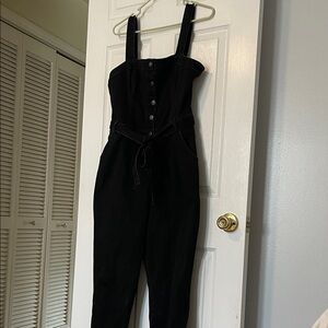 Hollister Black Denim Jumpsuit